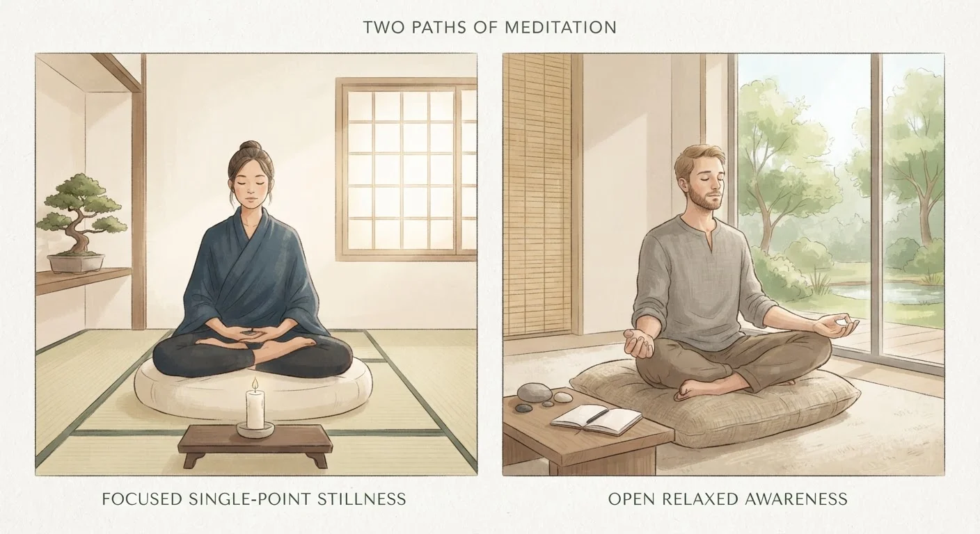 Mindfulness Meditation and Concentration Meditation: A Side-by-Side Look